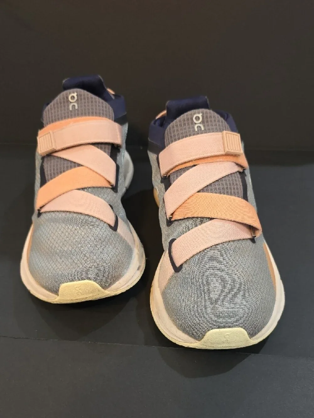 On Running CloudNova Wrap Women's Slip-On Sneakers in Grey, Pink & Navy Size 6.5